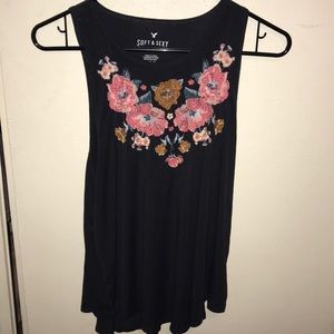 Floral Sleeveless Top NWOT